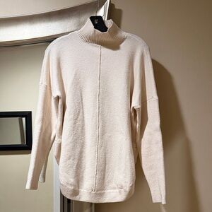 Cream Turtleneck Sweater